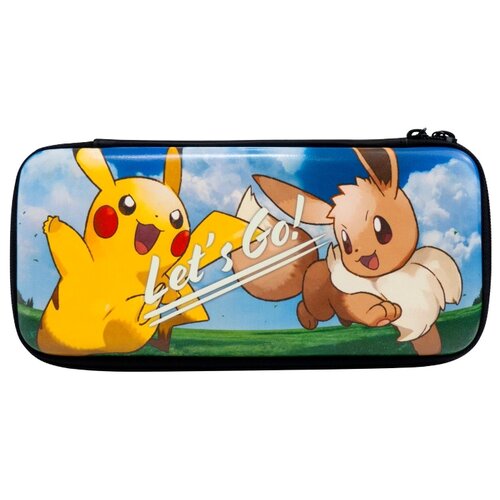 фото Hori защитный чехол hard pouch pokémon let's go для консоли nintendo switch (nsw-133u) черный/голубой