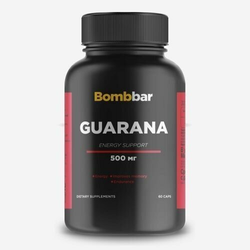 фото Гуарана 500мг (60 кап) / guarana 500mg bombbar / энергетик