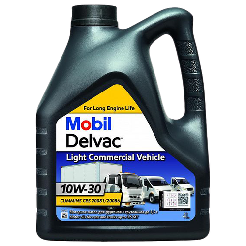 фото Минеральное моторное масло mobil delvac light commercial vehicle 10w-30, 4 л
