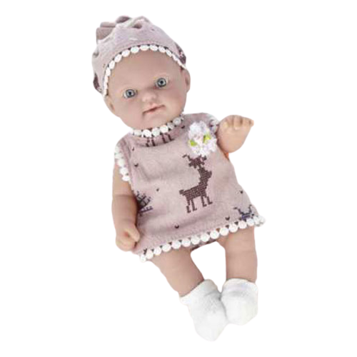 фото Пупс junfa toys pure baby в розовом платье, 25 см, wj-b9960