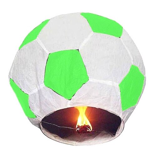 фото Фонарь желаний "футбольный мяч", бело-зеленый china bluesky trading