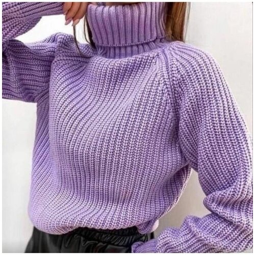 фото Пуловер, размер единый, фиолетовый melskos