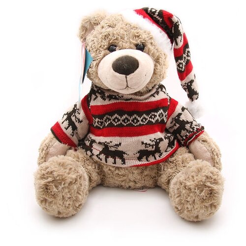 фото Мягкая игрушка magic bear toys мишка фрэнк в свитере и шапке 25 см