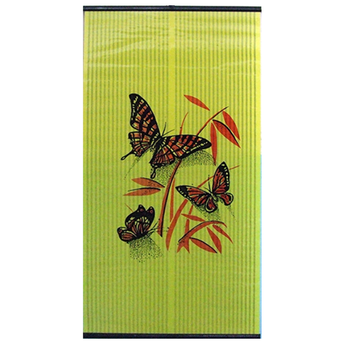 фото Инфракрасный обогреватель бархатный сезон бабочки красные на желтом красный/желтый