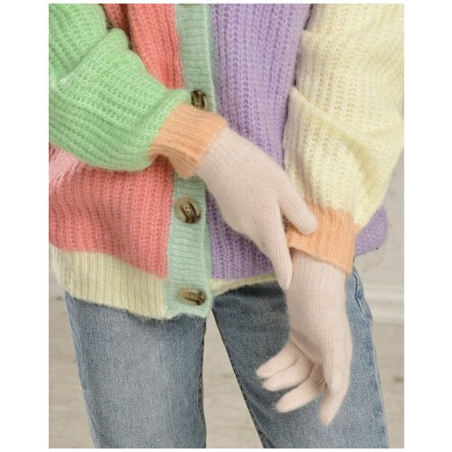 фото Комфортные перчатки женские из шерсти, зимние пуховые без бренда