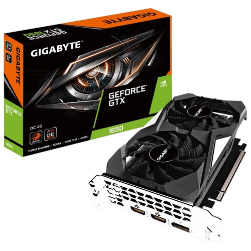 фото Видеокарта GIGABYTE GeForce GTX 1650 1710MHz PCI-E 3.0 4096MB 8002MHz 128 bit 2xHDMI DisplayPort HDCP OC Retail