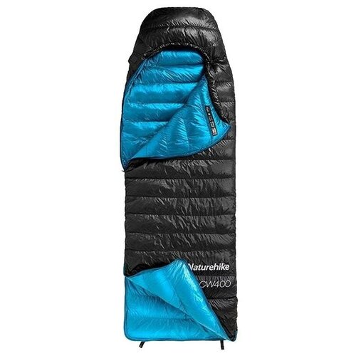 фото Спальник naturehike cw400 mummy goose down black р. m правый