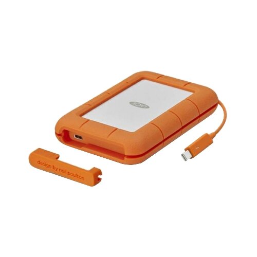 фото Внешний HDD Lacie Rugged Thunderbolt USB-C 1 ТБ оранжевый