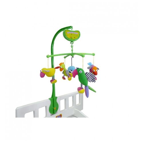 фото Механический мобиль biba toys cd081 попугайчики зеленый