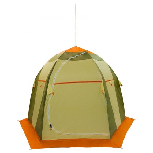 фото Палатка митек нельма 2 люкс зеленый/оранжевый