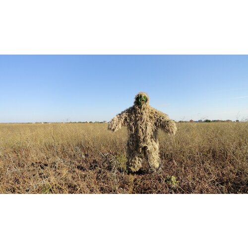 фото Маскировочный костюм леший-друид, маскировка. шоп, камуфляж (базовый цвет пожухлой травы) maskirovka.shop