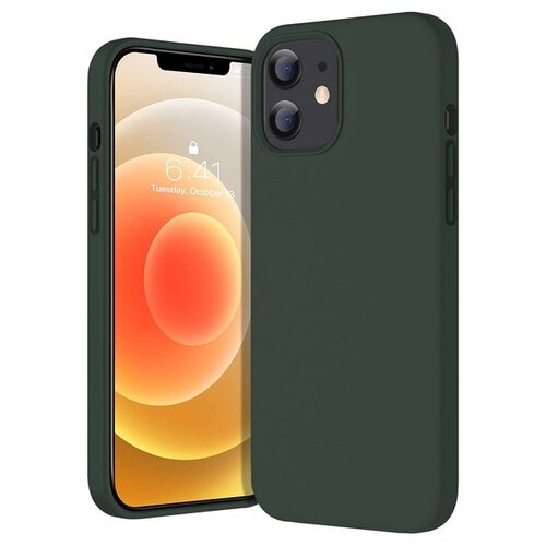 фото Krutoff / чехол-накладка krutoff silicone case для iphone 12 mini (dark olive) 62 krutoff group
