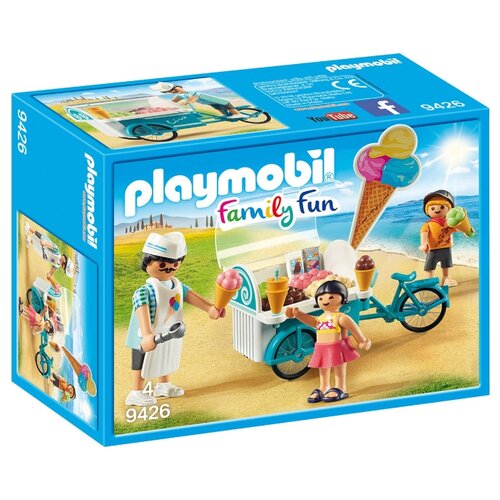 фото Набор с элементами конструктора playmobil family fun 9426 корзина мороженого