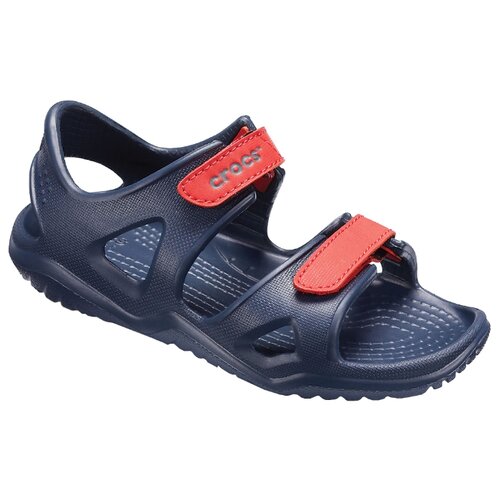 фото Сандалии crocs swiftwater river размер 24(c7), navy/flame