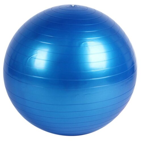 фото Фитбол, гимнастический мяч для занятий спортом, антивзрыв, глянцевый, синий, 45 см icon