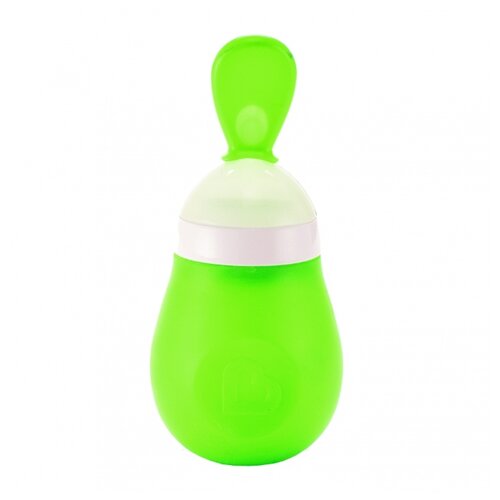 фото Munchkin ложка-бутылочка для первого прикорма зелёная 4+ 150 мл.