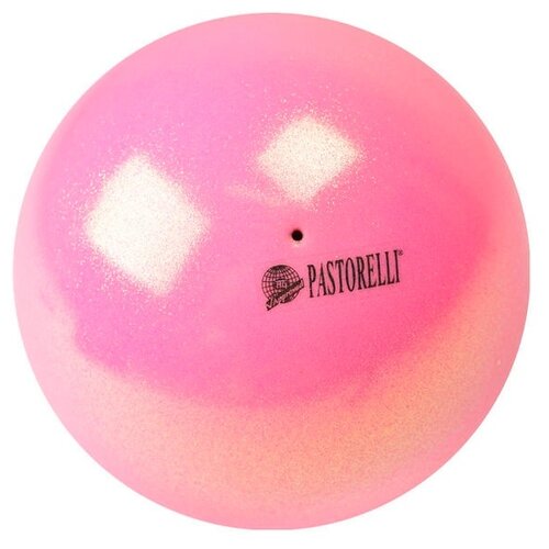 фото Мяч для художественной гимнастики pastorelli new generation glitter high vision, 18 см, светло-розовый