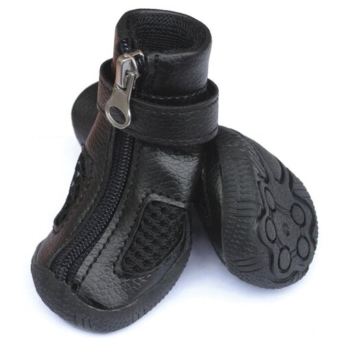 фото Ботинки для собак "triol" (цвет: черный), размер 3