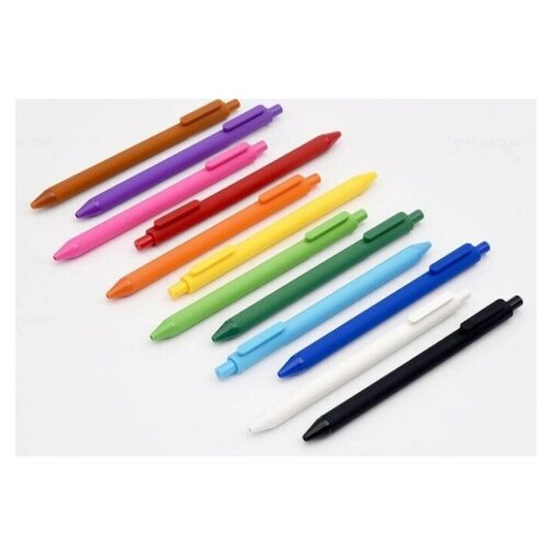 фото Набор цветных гелевых ручек xiaomi kaco pure plastic gel ink pen (k1015) 12шт.