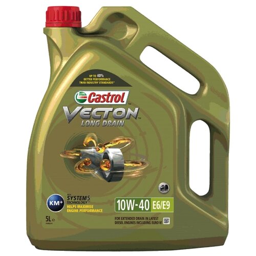 фото Моторное масло castrol vecton long drain 10w-40 e6/e9 5 л