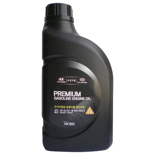 фото Полусинтетическое моторное масло mobis premium gasoline 5w-20, 4 л