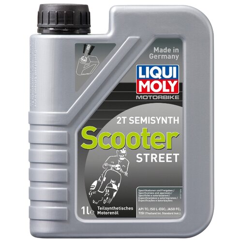 фото Полусинтетическое моторное масло liqui moly motorbike 2t semisynth scooter street, 1 л