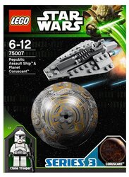 Конструктор LEGO Star Wars 75007 Республиканский боевой корабль и планета Корусант