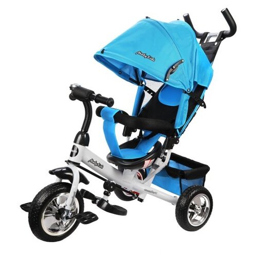 фото Трехколесный велосипед moby kids comfort 10x8 eva, голубой