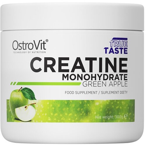 фото Креатин моногидрат ostrovit creatine monohydrate - 300 грамм, зелёное яблоко