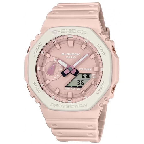 фото Наручные часы casio casio ga-2110sl-4a7, розовый, бежевый