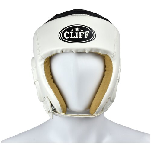 фото Шлем боксерский uli-5001 flex, открытый, цвет: бело-черный, размер: xl cliff