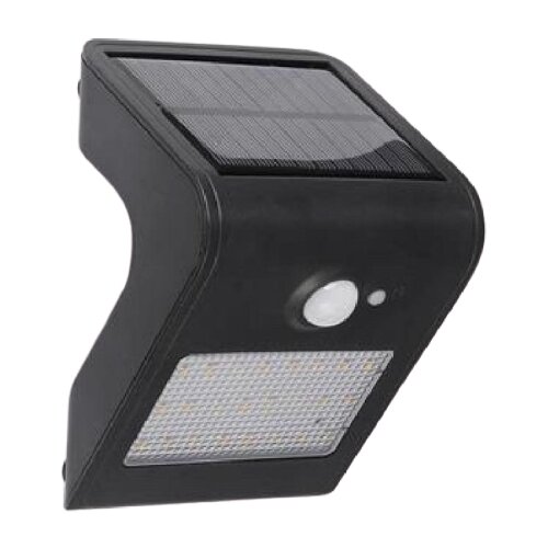 фото Horoz electric настенный светильник на солнечных батареях sirius 078-012-0001, 1 вт, цвет арматуры: черный, цвет плафона черный