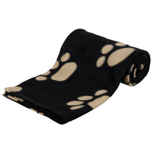 фото Подстилка-плед для собак trixie barney blanket 150х100 см черный/бежевый