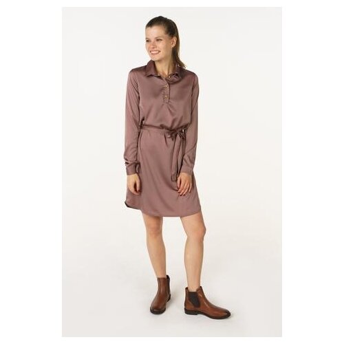 фото Платье ascool dress2601 женское цвет коричневый однотонный р-р 46