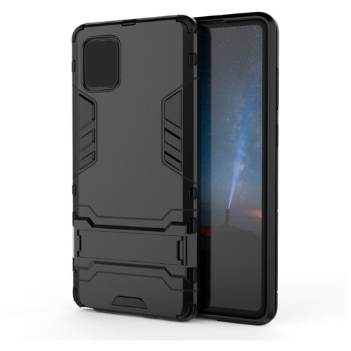 фото Чехол противоударный armor case для huawei y5p / honor 9s, черный grand price