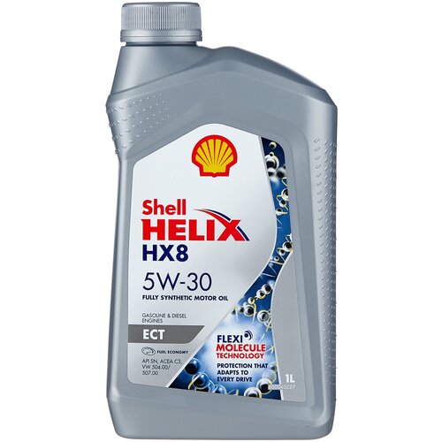 фото Shell helix hx8 ect 5w-30 моторное масло 1л