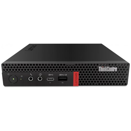 фото Настольный компьютер lenovo thinkcentre m720 tiny (10t70099ru) tiny-desktop, intel core i3-9100t, 8 гб, 256 гб ssd, intel uhd graphics 630, dos, черный