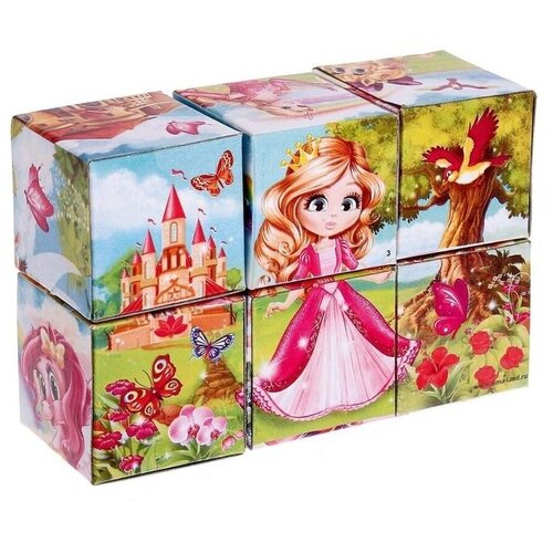 фото Кубики «принцессы» картон, 6 штук, по методике монтессори brandmarket
