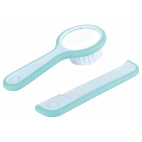 фото Набор расчесок bebe confort brush and comb with mirror голубой