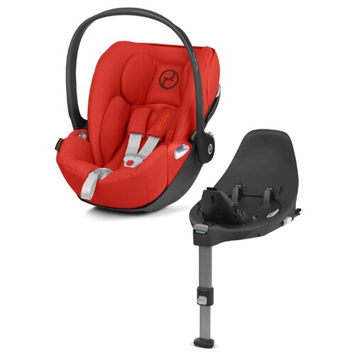 фото Автокресло-переноска группа 0+ (до 13 кг) cybex cloud z i-size + база base z, autumn gold