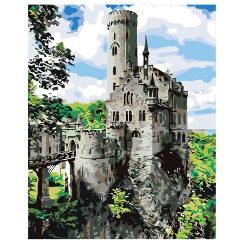 фото Замок лихтенштейн раскраска картина по номерам на холсте gu-a9991 40х50 живопись по номерам