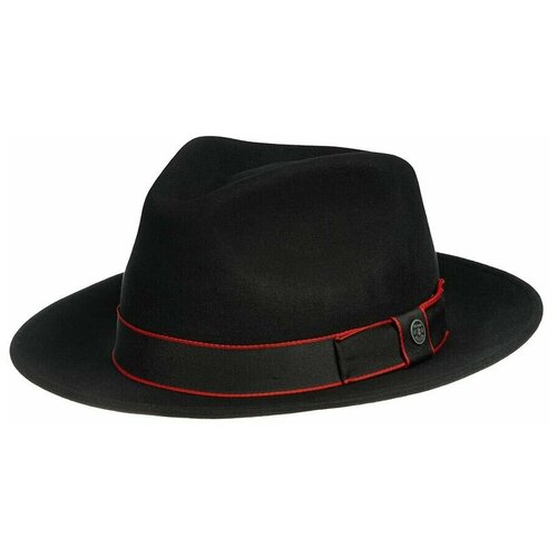 фото Шляпа федора stetson, шерсть, утепленная, размер 61, черный