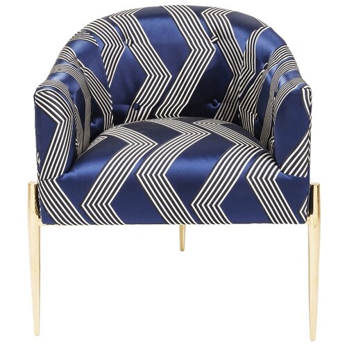 фото Kare design кресло kimono, коллекция "кимоно" 64*74*64, полиэстер, сталь, полиуретан, синий