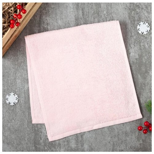 фото Экономь и я полотенце снежинки для рук 30х60 см розовый