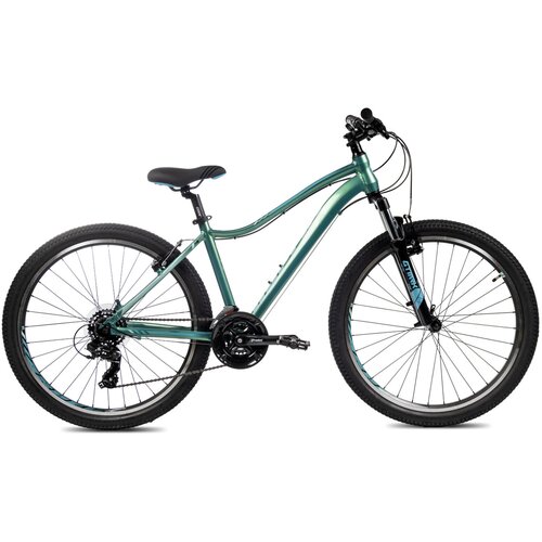 фото Женский велосипед aspect oasis (2023) 16" сине-зеленый (151-165 см)