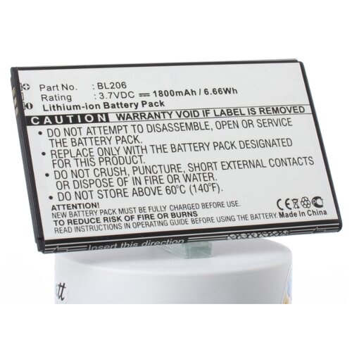 фото Аккумулятор ibatt ib-b1-m2110 1800mah для lenovo bl206