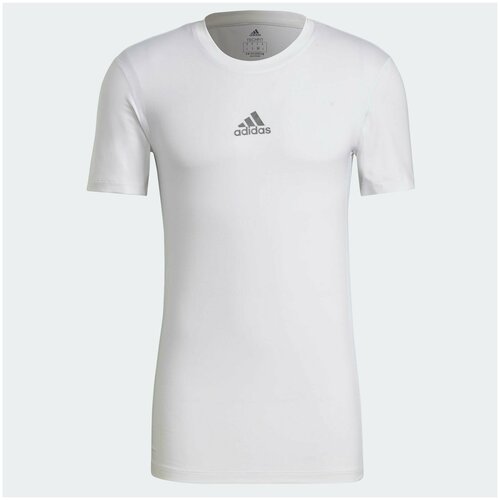 фото Футболка adidas techfit compression short sleeve, размер xl, белый