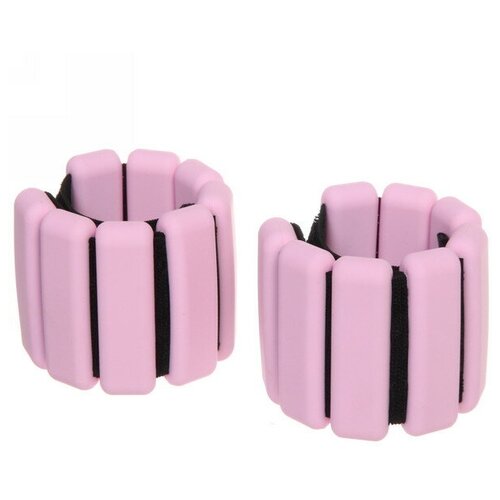 фото Утяжелитель для рук и ног fit band, 2 шт, 900 гр, розовый dreammart