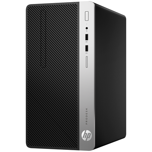 фото Настольный компьютер hp prodesk 400 g6 mt (7el66ea) micro-tower/intel core i3-9100/8 гб/256 гб ssd/intel uhd graphics 630/windows 10 pro черный/серебристый