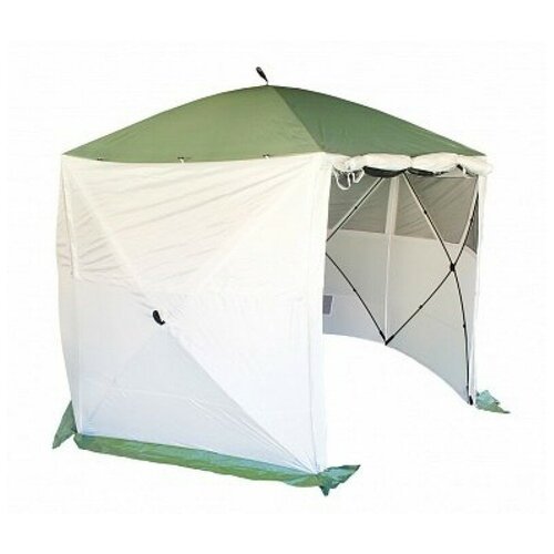 фото Шатер campack tent a-2006w new, со стенками и москитной сеткой зеленый / белый